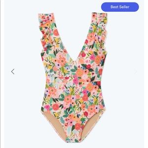 NWT Rifle Paper Co X Summersalt Ruffle Backflip